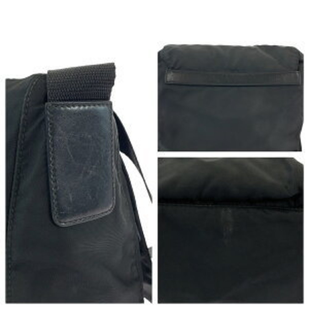 Prada Shoulder Nylon Black Triangular Tessuto Bag - image 4